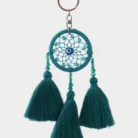 Брелок "Ловец снов" 17 см, цв. бирюзовый Брелок "Ловец снов" 17 см, цв. бирюзовый