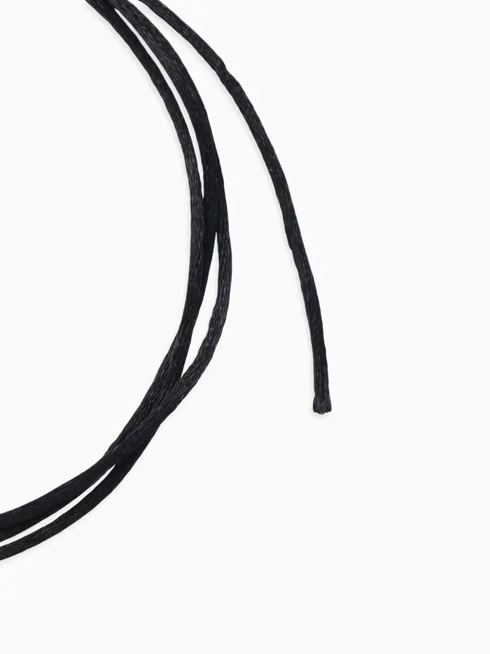 Шнурок для крестика, набор 3 шт. длина 100 см, диаметр 1.5 мм, нейлоновый гайтан, черный