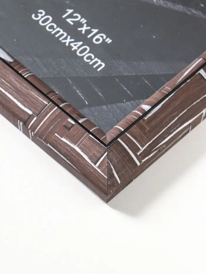 Фоторамка пластик 30х40 см "Моррис" тёмно-коричневый 46х36х2 см