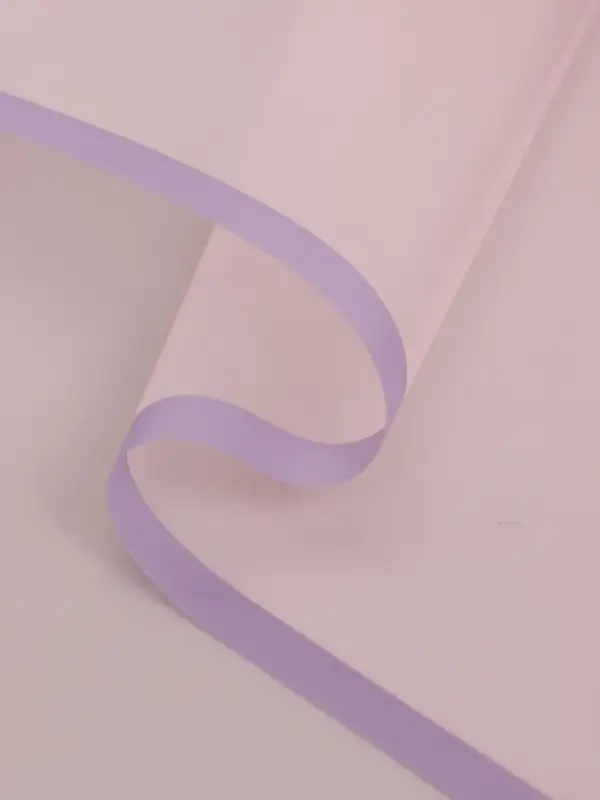 Пленка для цветов, "Полупрозрачная кайма", нежная сирень, 57х57 см