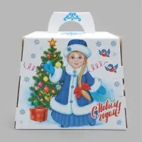 Подарочная коробка новогодняя &laquo;Мешок подарков&raquo; 250&times;240&times;83, для сладких подарков