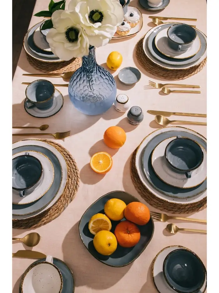 Салатник Magistro Alpine Frost, 880 мл, 19.9&times;19.5&times;5.3, фарфор, голубовато-серый