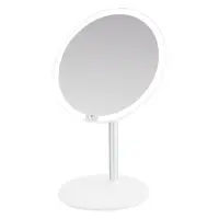 Настольное зеркало для макияжа с подсветкой ML-01 ISA белое