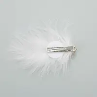 Зажим для волос "Милица" (набор 2 шт) 11х7 см, белый