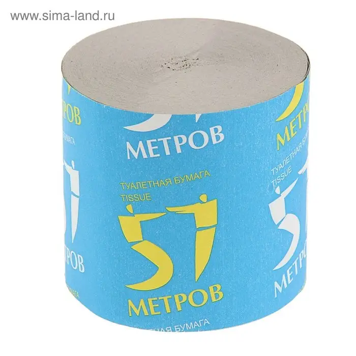 Туалетная бумага «Снежок 57 метров», 1 слой, без втулки Туалетная бумага «Снежок 57 метров», 1 слой, без втулки