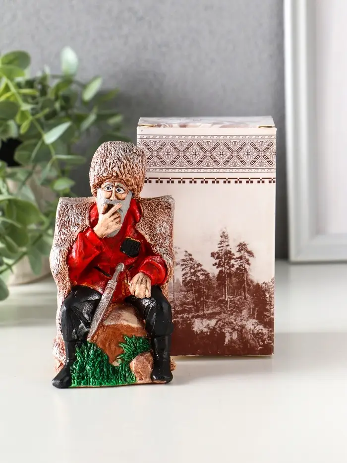 Фигурка гипс &laquo;Дух гор&raquo;, 12.3&times;7&times;6.5 см, красный