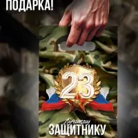 Пакеты подарочные полиэтиленовые &laquo;23 Февраля&raquo;, набор 10 шт., 20&times;30 см