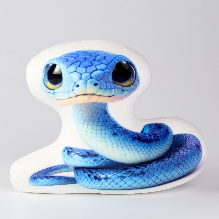 Новый год! Антистресс игрушка &laquo;Змея&raquo; синяя