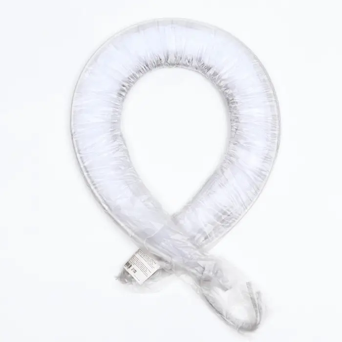 Москитная сетка с планкой, белая, окантовка серая