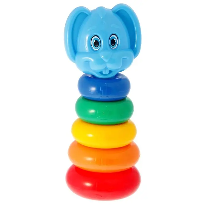 Пирамидка детская &laquo;Зайка&raquo;, 5 колец