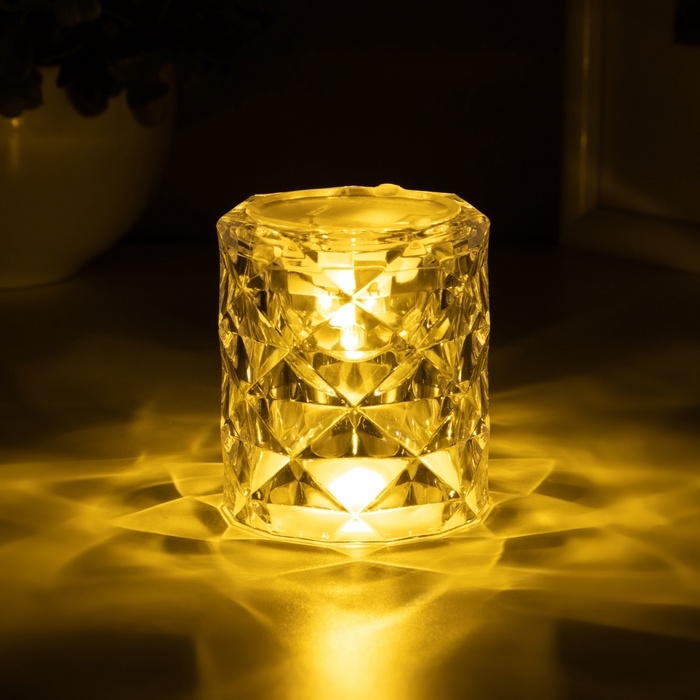 Ночник Ночник "Хрустальный бокал" LED 0.3Вт 4,9х4,9х5,5см