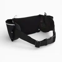 Сумка поясная туристическая, влагозащитная, 52&times;13 см, черная