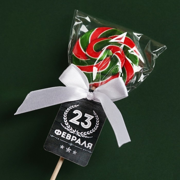 Леденец на палочке «23 февраля», вкус: кола, 15 г. Леденец на палочке «23 февраля», вкус: кола, 15 г.