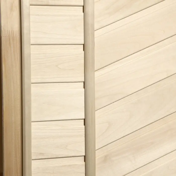 Дверь для бани и сауны, размер коробки 180х80 см, универсальная, липа