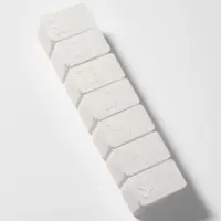 Таблетница «Ряд», английские буквы, 7 секций, 13 см × 3.5 см × 2.5 см, белая