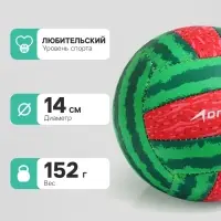 Волейбольный мяч ONLYTOP &laquo;Арбуз&raquo;, машинная сшивка, 18 панелей, р. 2, PVC