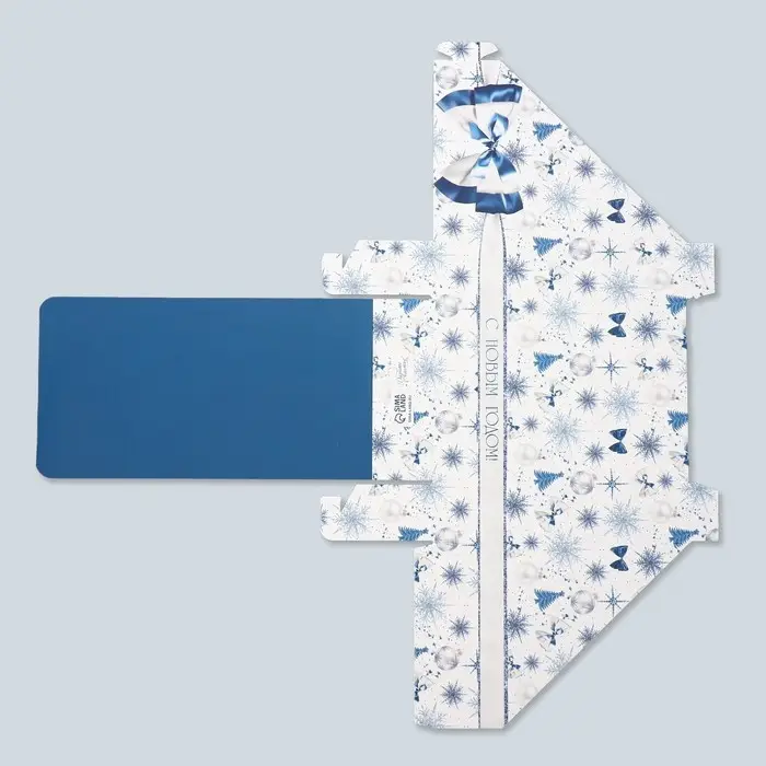 Коробка подарочная новогодняя складная «Новогодний бант», 21х 15 х 5 см Коробка подарочная новогодняя складная «Новогодний бант», 21х 15 х 5 см