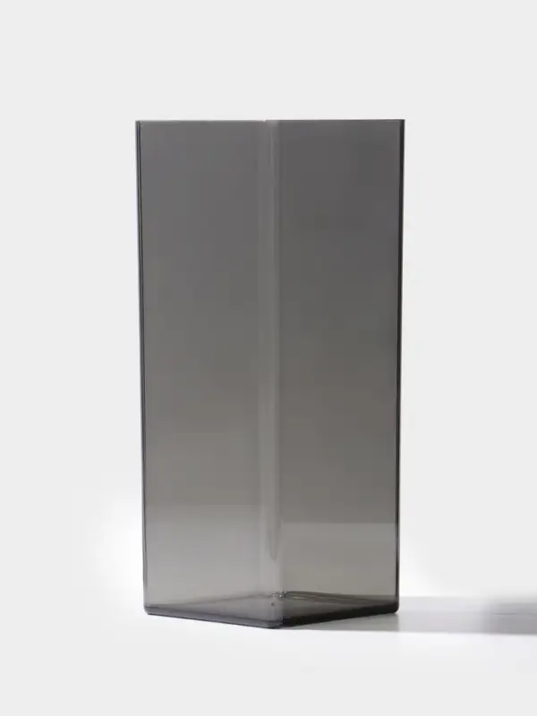 Ваза для цветов &laquo;Альваро&raquo; геометрия, 30&times;12 см, пластик, серая