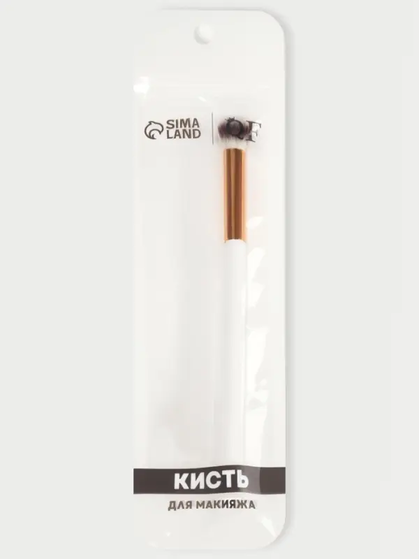 Кисть для макияжа глаз White, 18 (&plusmn; 1) см, белая