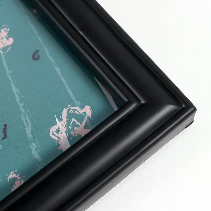 Фоторамка на 4 фото 10х15 см+зеркало  Фоторамка на 4 фото 10х15 см+зеркало "Отражение" чёрная набор 5 шт 31х41 см