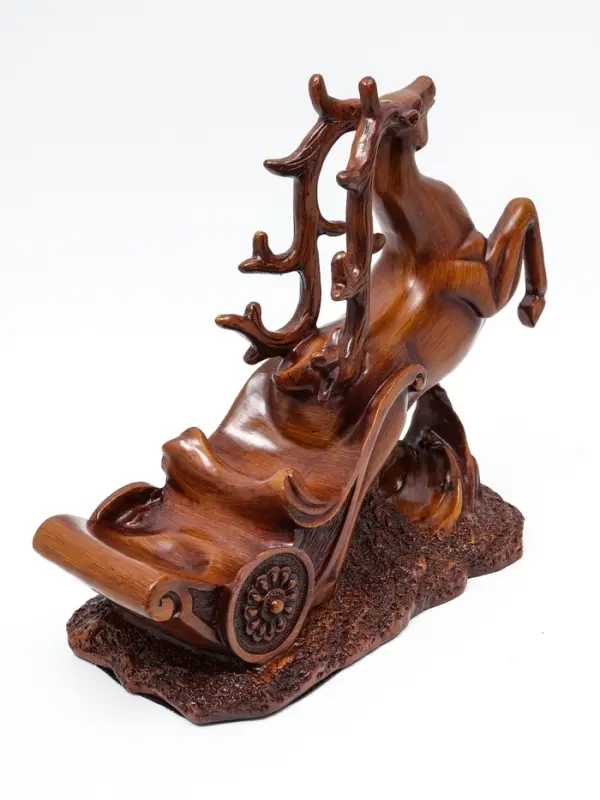 Подставка под бутылку TAKE IT EASY &laquo;Олень&raquo;, полистоун под дерево, 17&times;12&times;28 см