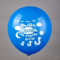 Воздушные шары латексные 12" &laquo;Новорожденные. Мальчик&raquo;, шелкография, МИКС, набор 25 штук