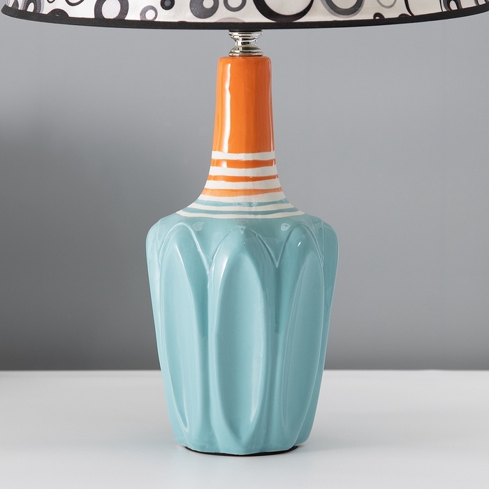 Настольная лампа с абажуром RISALUX «Аджена», Е27, 40 Вт, круги, 30×30×32.5 см Настольная лампа с абажуром RISALUX «Аджена», Е27, 40 Вт, круги, 30×30×32.5 см