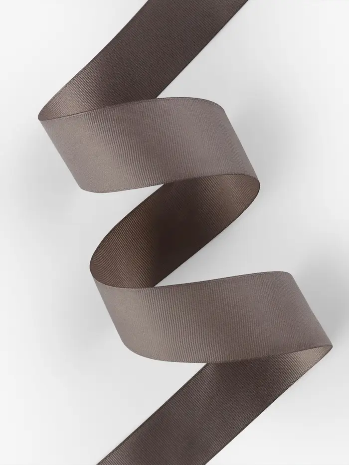 Лента репсовая, 40 мм, 23&plusmn;1 м, серая №107