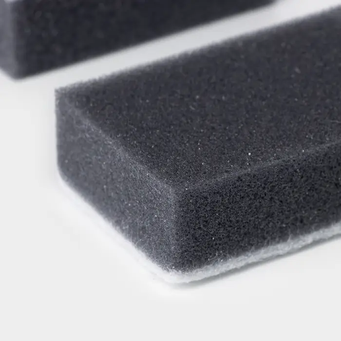 Набор губок для мытья посуды Raccoon, 5 шт., с частицами угля, 8.8&times;6&times;3 см, серый