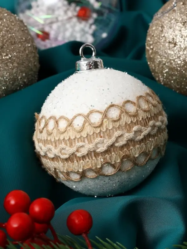 Ёлочные игрушки &laquo;Орсон&raquo;, шары новогодние, d=8 см, 9 шт., люкс