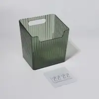 Органайзер для хранения &laquo;GREEN&raquo;, навесной, 1 секция, с клеевой основой, 11.5&times;8&times;11 см, полупрозрачный, зелёный