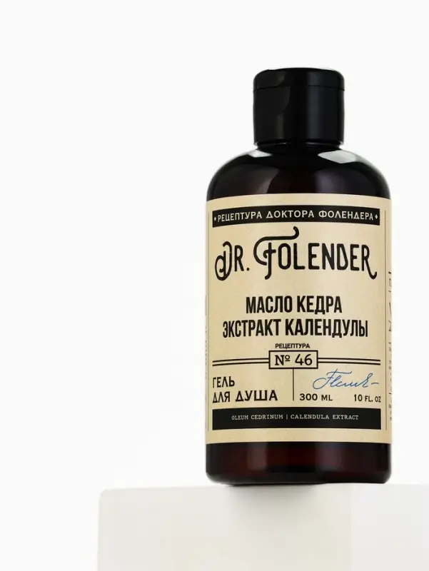 Гель для душа, 300 мл, аромат кедра и календулы, DR.FOLENDER