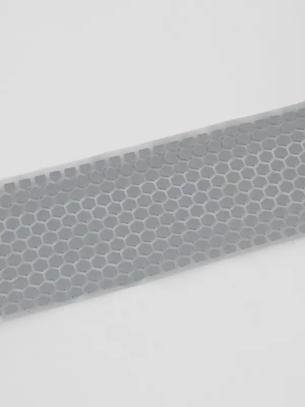 Светоотражающая лента-термонаклейка &laquo;Соты&raquo;, 5.5 см, 1 &plusmn; 0.1 м, цвет серый