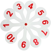 Веер-касса цифры СТАММ от 1 до 20 прямой и обратный счет, ВК15