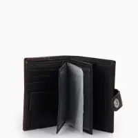 Портмоне мужское на кнопке, 3 в 1, для автодокументов и паспорта, 2 отдела, для карт, для монет, цвет чёрный/кофе Портмоне мужское на кнопке, 3 в 1, для автодокументов и паспорта, 2 отдела, для карт, для монет, цвет чёрный/кофе