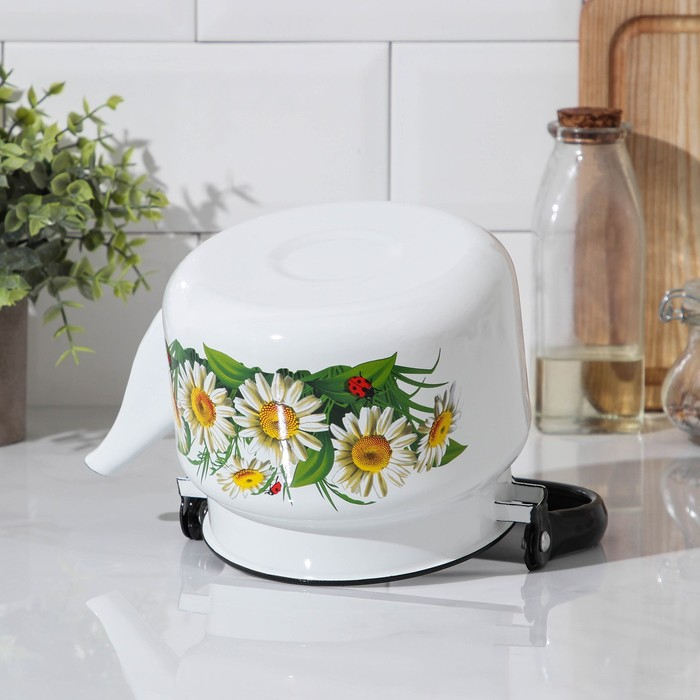 Чайник цилиндрический, 2 л, индукция, деколь МИКС, цвет белый Чайник цилиндрический, 2 л, индукция, деколь МИКС, цвет белый