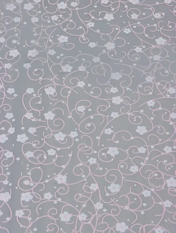 Пленка для цветов и подарков &laquo;Гипсофила&raquo; розовый - белый 0.7&times;7 м, 40 мкм