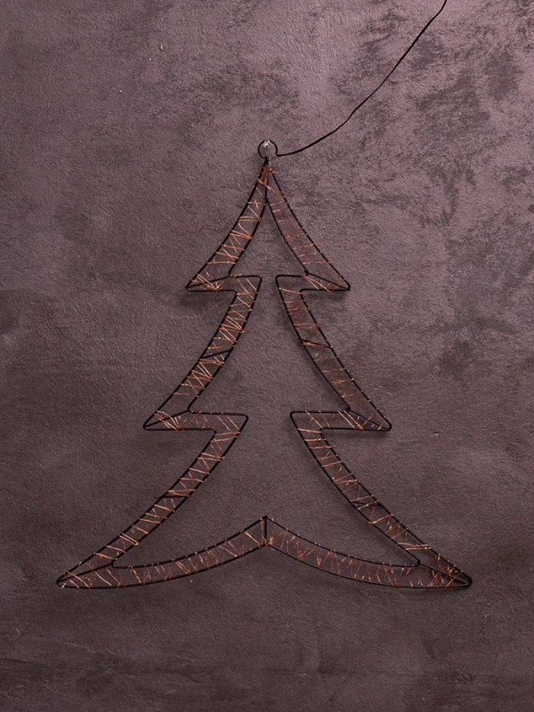 Фигура подвесная световая FROSTY "Елочка", 58х56х2, 200 LED, 220V, свечение тёплое белое