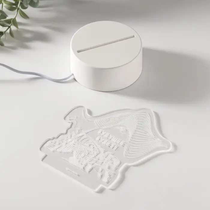 Светильник 3D RISALUX &laquo;Будущее будет&raquo;, LED-ночник, RGB, от сети