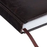 Ежедневник недатир А5 160л Небраска ТЕМНО коричневый