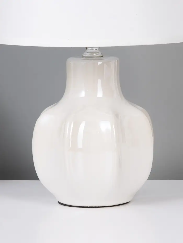 Лампа настольная E27 40Вт "Гранат" беж перламутр 20х20х32,5 см