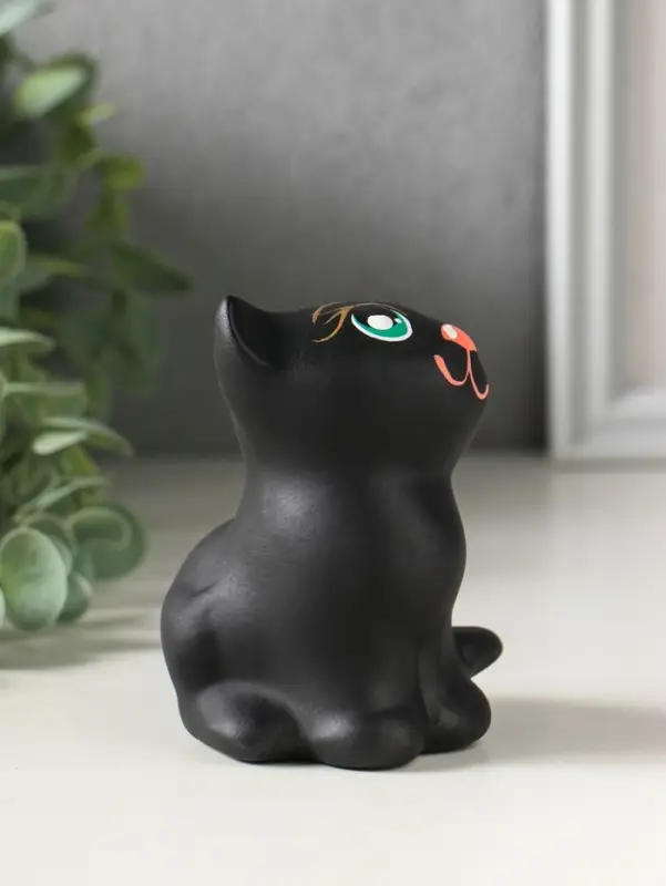 Фигурка керамика &laquo;Котёнок Мурзик&raquo;, 7&times;8&times;9 см