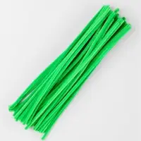 Синельная проволока, набор 50 шт., зелёная, 30 см