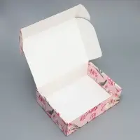 Коробка подарочная складная, упаковка, &laquo;Цветы&raquo;, 30.5&times;22&times;9.5 см