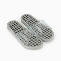Массажёр для ног, тапочки, пара, 25 см, размер 37-39, серый