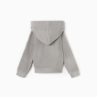 Толстовка флисовая детская MINAKU: Fleece Soft, цвет серый, рост 98 см