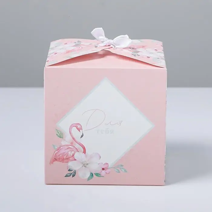 Коробка подарочная складная, упаковка, «Для тебя», 12 х 12 х 12 см Коробка подарочная складная, упаковка, «Для тебя», 12 х 12 х 12 см