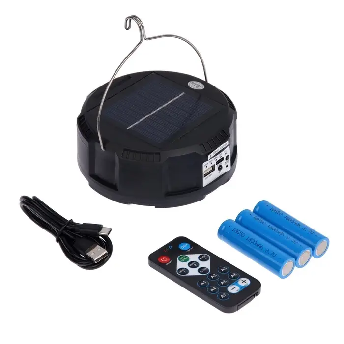 Светильник садовый &laquo;Прожектор&raquo;, уличный, на солнечной батарее, 13&times;6&times;13 см, 6 LED, пульт ДУ, свечение RGBW