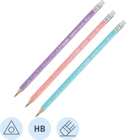 Карандаш чернографитный Maped BLACK PEP'S PASTEL НВ,дер,3хгр,лас,3шт,851719