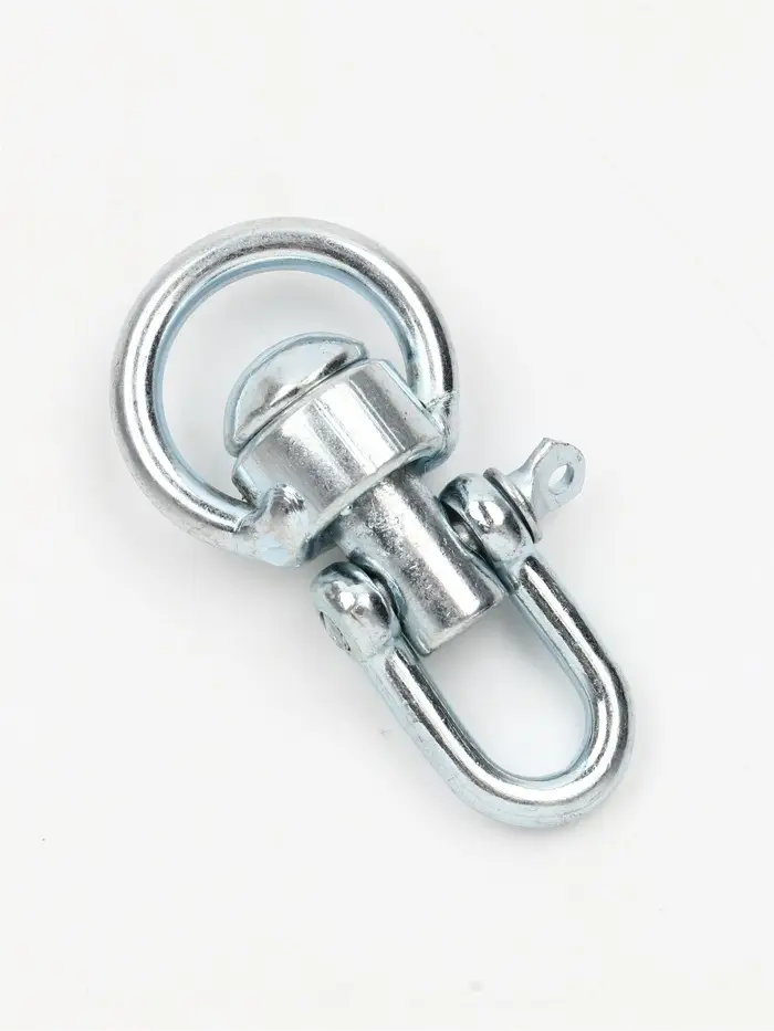 Набор: вертлюг со скобой, средний, длина-7.5 см, ширина-3.5 см, 2 шт.